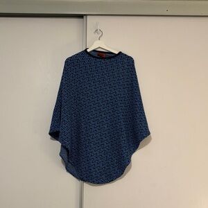 Missoni Blue Zigzag Poncho